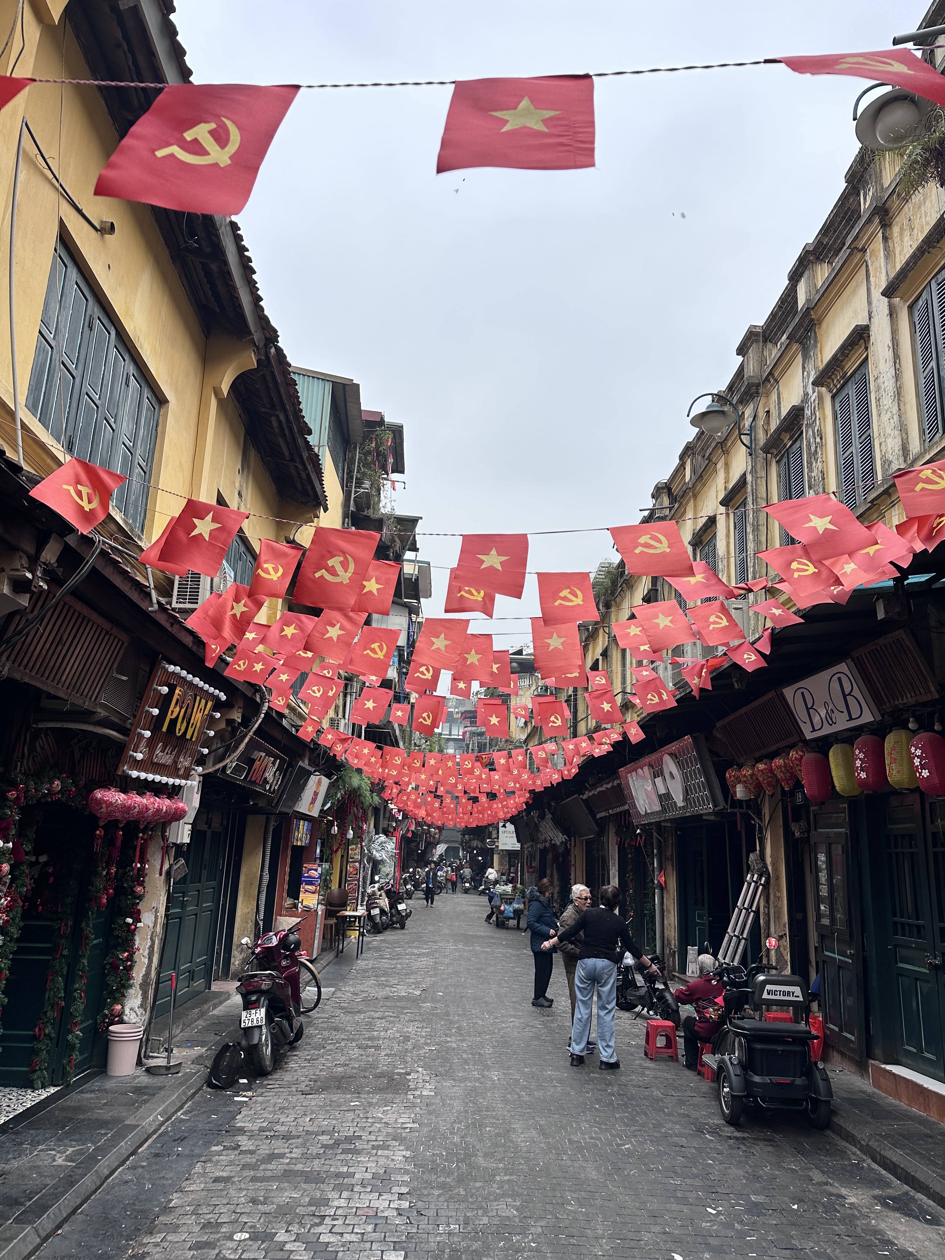 Vietnam flags, Hanoi